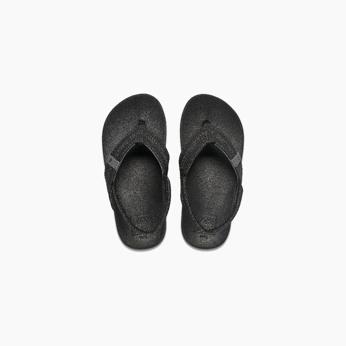 REEF Little Cushion Phantom Sandal-Black
