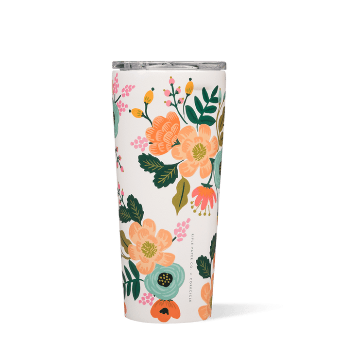 Corkcicle 24 oz Tumbler-Rifle Paper Cream Lively Floral