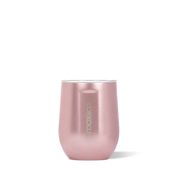 Corkcicle 12 oz Stemless-Rose Metallic