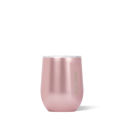 Corkcicle 12 oz Stemless-Rose Metallic