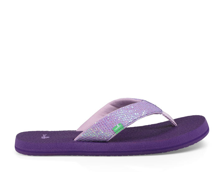 Sanuk Youth Yoga Gliter Sandal-Purple