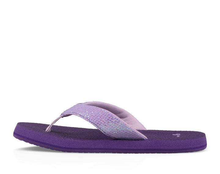 Sanuk Youth Yoga Gliter Sandal-Purple