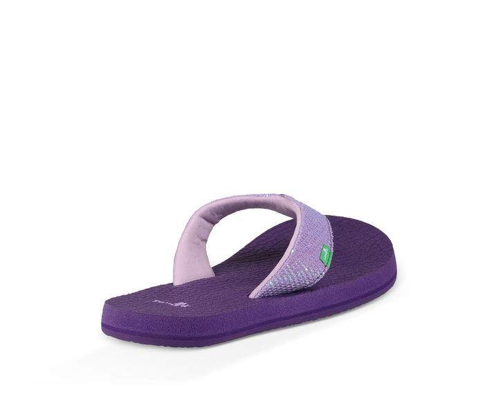 Sanuk Youth Yoga Gliter Sandal-Purple