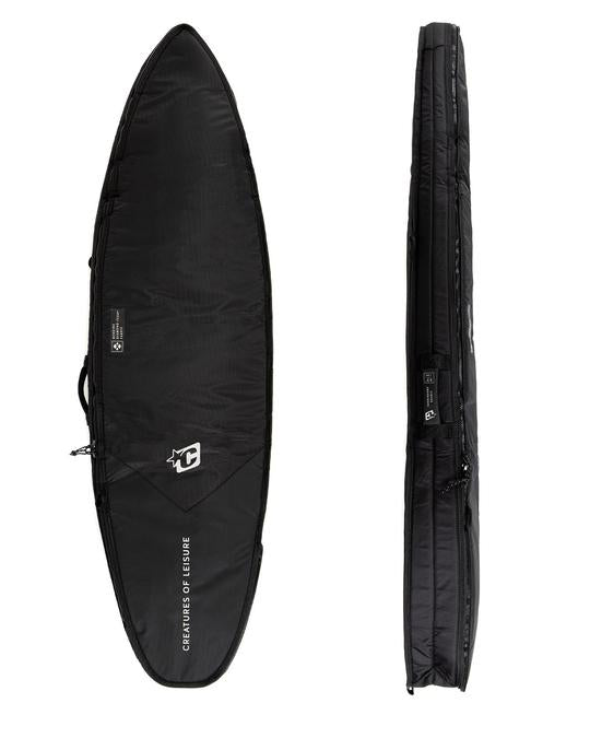 Creatures Shortboard Double DT2 Boardbag-Black Silver