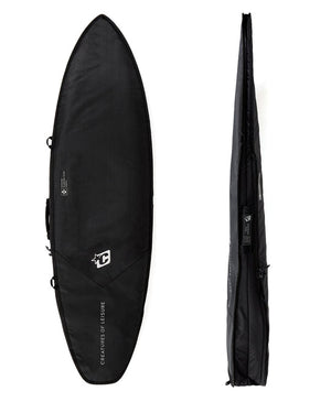 Creatures Shortboard Travel DT2 Boardbag-Black Silver