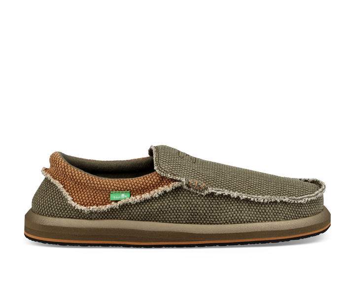 Sanuk Chiba Shoe-Army Green/Brown — REAL Watersports