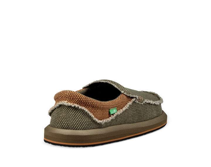 Sanuk Chiba Shoe-Army Green/Brown
