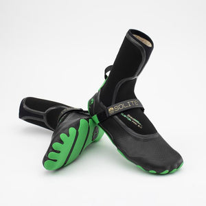 Solite Custom Pro 2.0 3mm Booties-Green/Black