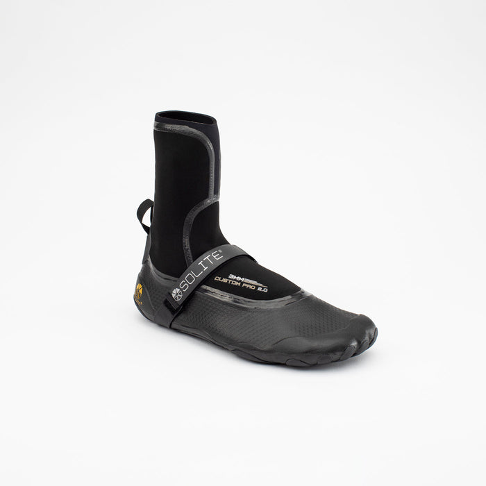 Solite Custom Pro 2.0 3mm Booties-Black/Gum
