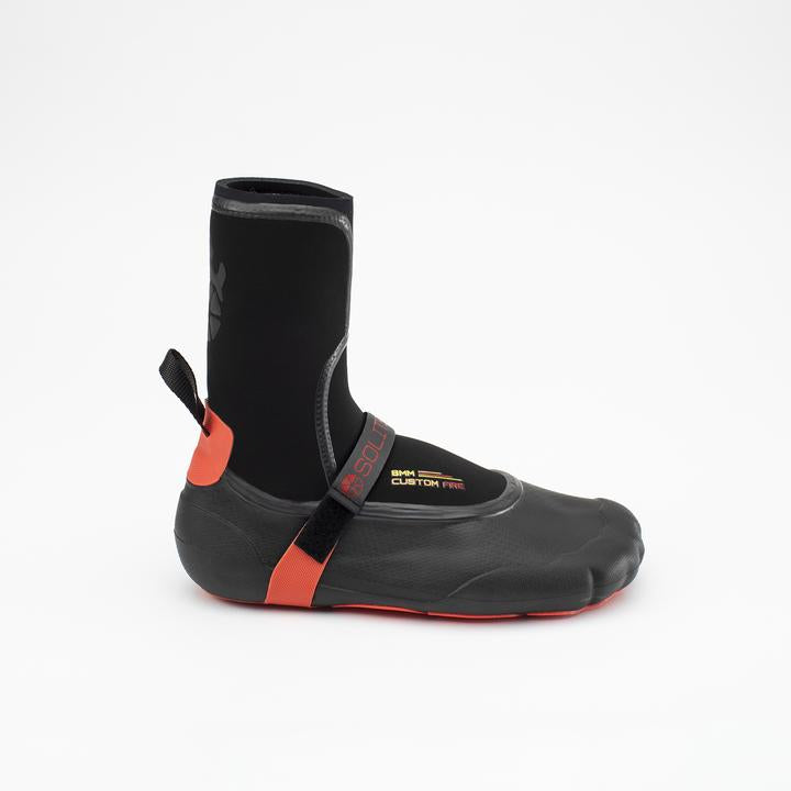 Solite Custom Fire 8mm Booties-Red/Black