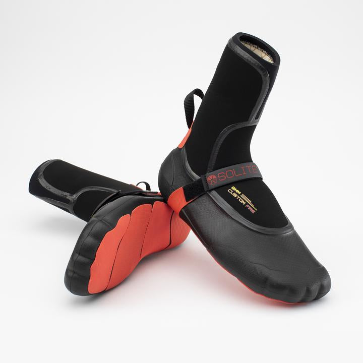 Solite Custom Fire 8mm Booties-Red/Black