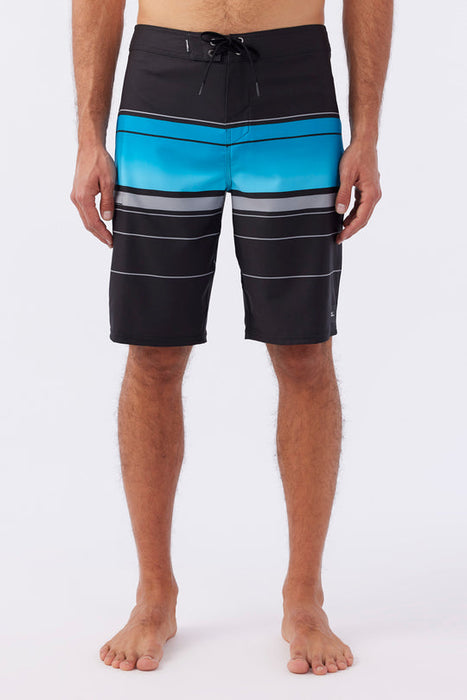 O'Neill Hyperfreak Heat Stripe 21 Boardshorts-Black