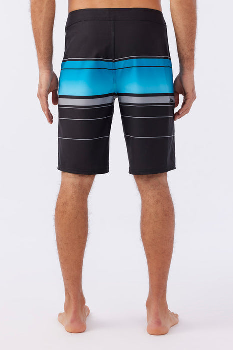 O'Neill Hyperfreak Heat Stripe 21 Boardshorts-Black