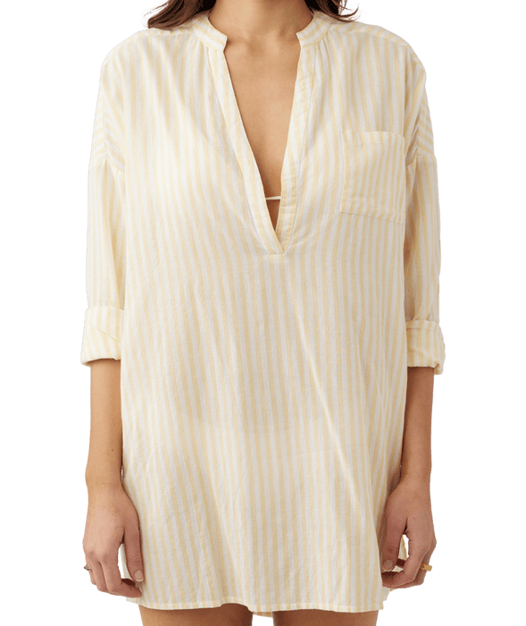 O'Neill Belizin Stripe Dress-Sahara Sun