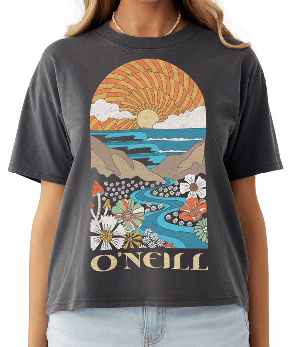 O'Neill High Road Tee-Washed Black