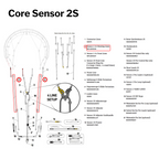 Core Sensor 2, 2s & 3 Backline - 24m -Yellow/White | Part #2
