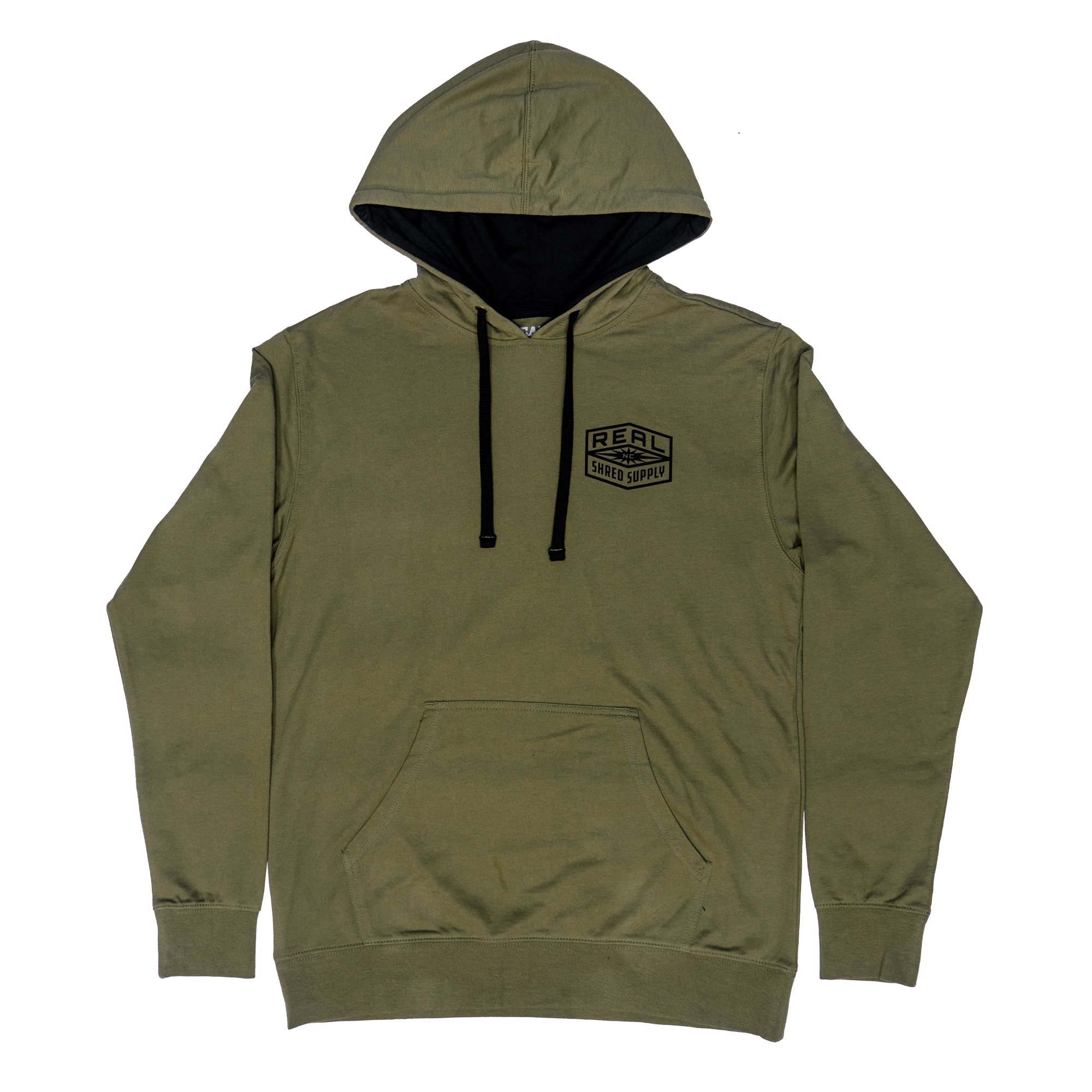 REAL Shred Supply Hooded Sweatshirt-Military Green