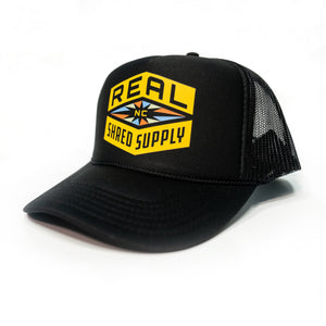 REAL Shred Supply Trucker Hat-Black