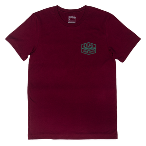 REAL Shred Supply Tee-Maroon