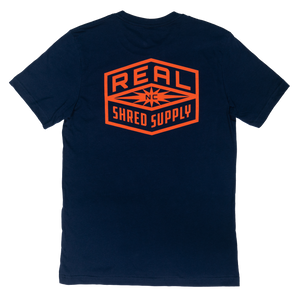 REAL Shred Supply Tee-Navy