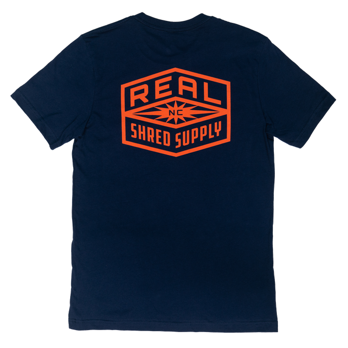 REAL Shred Supply Tee-Navy