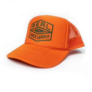 REAL Shred Supply Trucker Hat-Orange