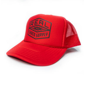 REAL Shred Supply Trucker Hat-Red