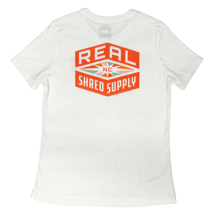 REAL Wmn's Shred Supply Tee-White