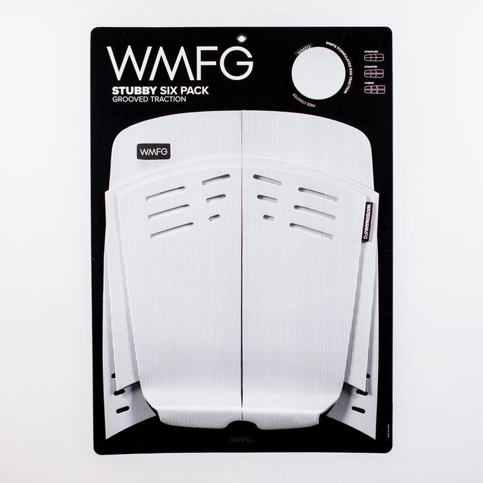 WMFG Stubby 3.0 Six Pack Grooved Traction Pad-White