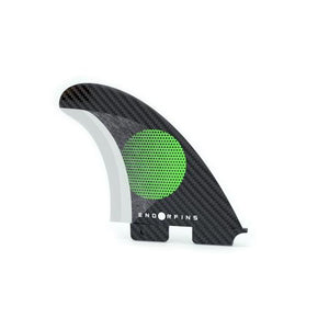 Endorfin Slater KS1 FCS II Tri Fin Set-Black/Green-Small