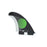 Endorfin Slater KS1 FCS II Tri Fin Set-Black/Green-Small