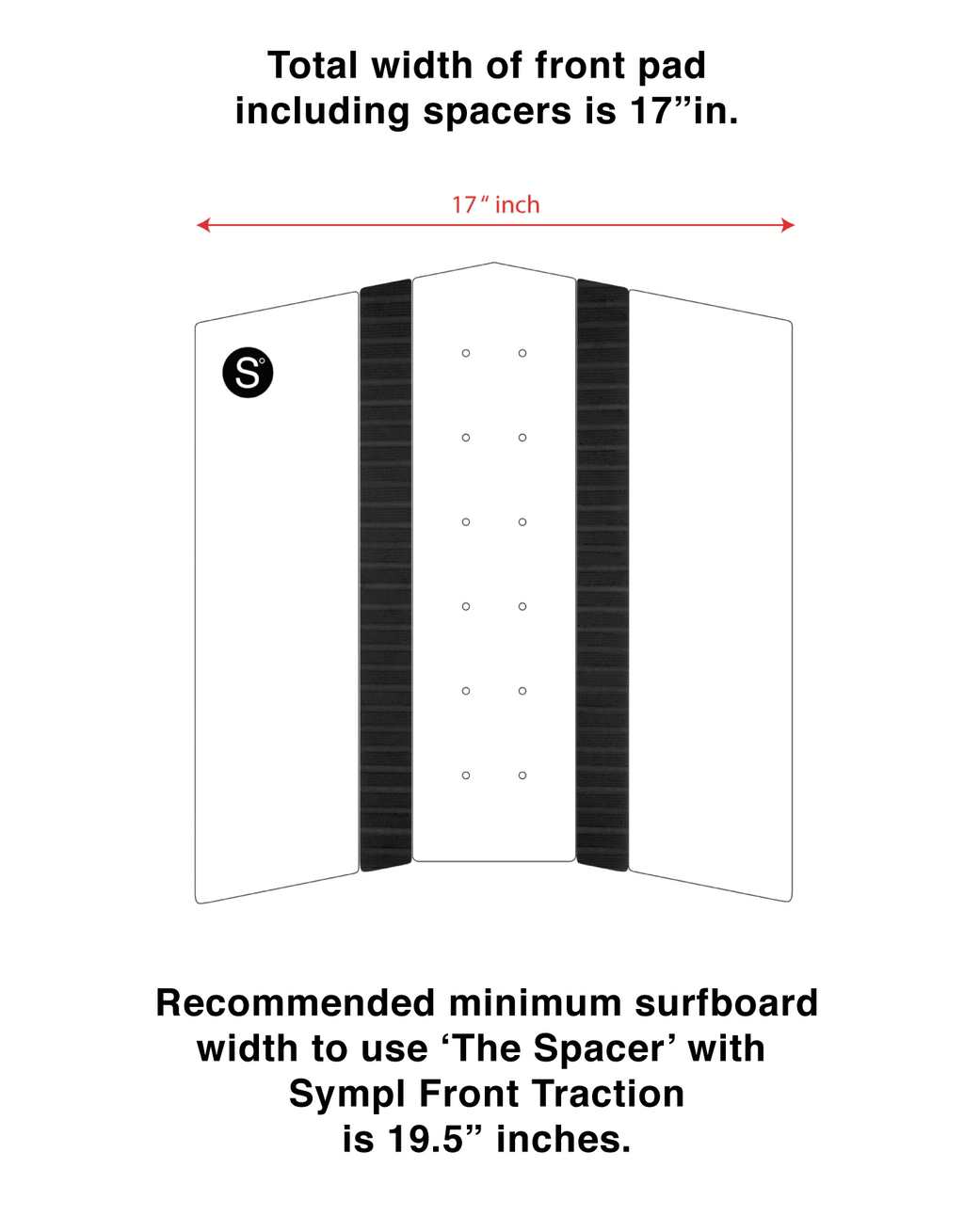 Sympl No10 The Spacer Traction Pad-Black