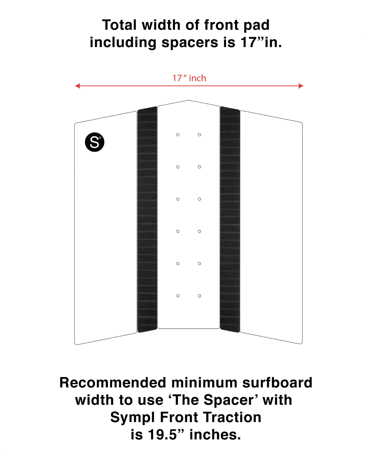 Sympl No10 The Spacer Traction Pad-Black
