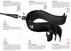 Creatures Superlite Comp Leash-6' x 1/4"-Electric Black
