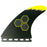 Channel Islands Tech 2 Tri Fin Set-Yellow-Large