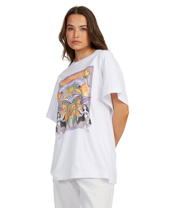 Roxy Sweet Sunshine Tee-Bright White
