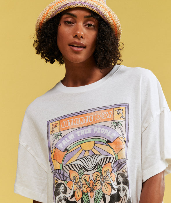 Roxy Sweet Sunshine Tee-Bright White