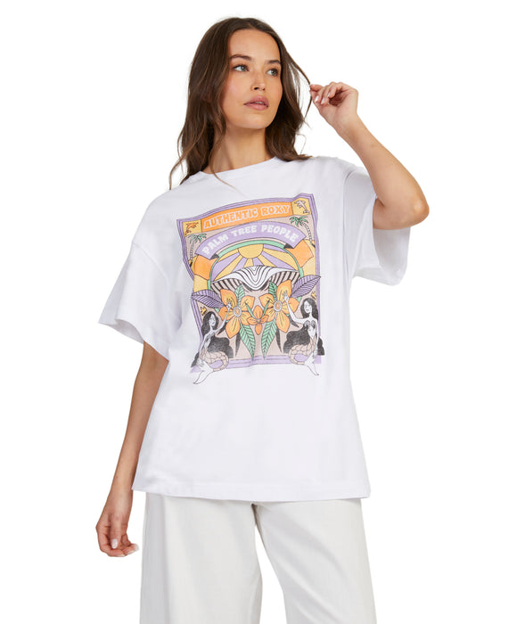 Roxy Sweet Sunshine Tee-Bright White