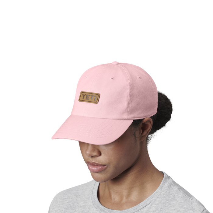 YETI Leather Logo Badge Hat-Light Pink