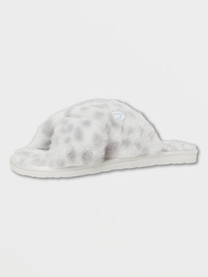 Volcom Lil Slip Slippers-Star White