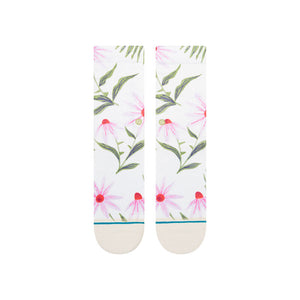 Stance Flaunt Crew Socks-Off White— Alternate View