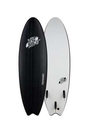 Actual Board: Wave Bandit Performer Tri 6'0"-Black — 48L