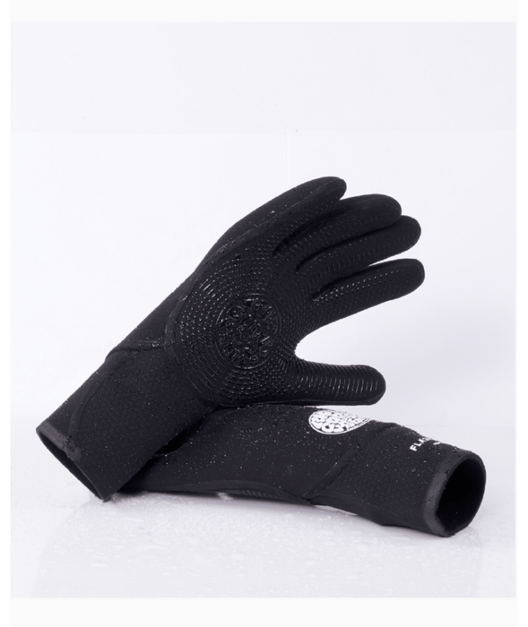 Rip Curl Flashbomb 3/2 5 Finger Gloves-Black