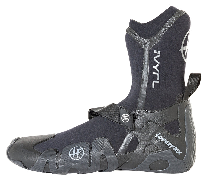 Hyperflex VYRL 5MM Split Toe Booties-Black