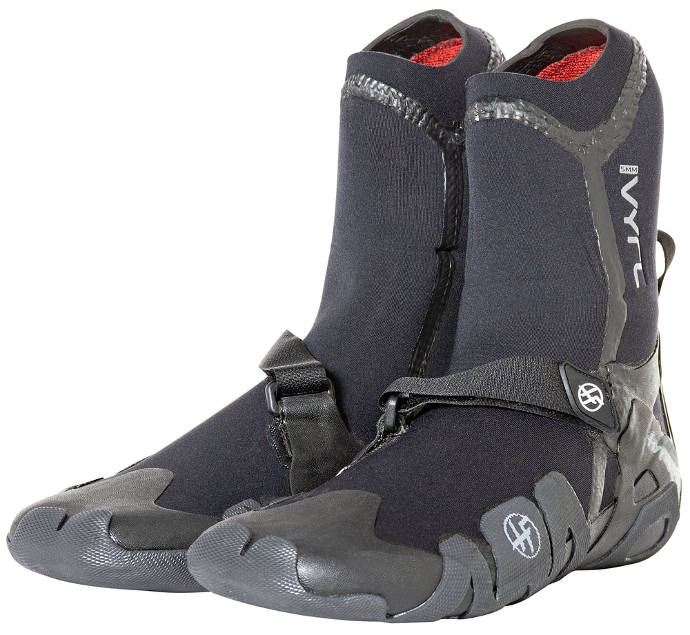 Hyperflex VYRL 5MM Split Toe Booties-Black — REAL Watersports