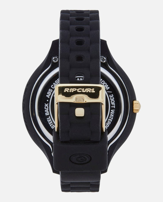 Rip Curl Deluxe Horizon Silicone Watch-Black Gold