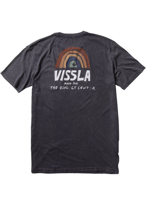 Vissla Ecology Center Rainbow Pocket Tee-Black Tie Dye