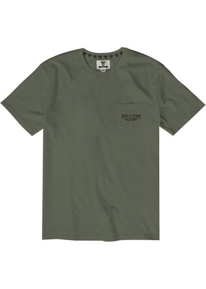 Vissla Stoke Solution Pocket Tee-Army