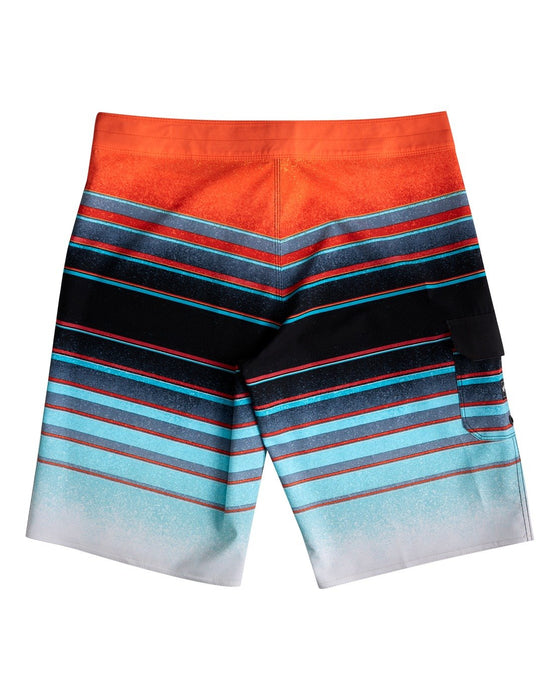 Billabong All Day Stripe Pro Boys Boardshorts-Aqua