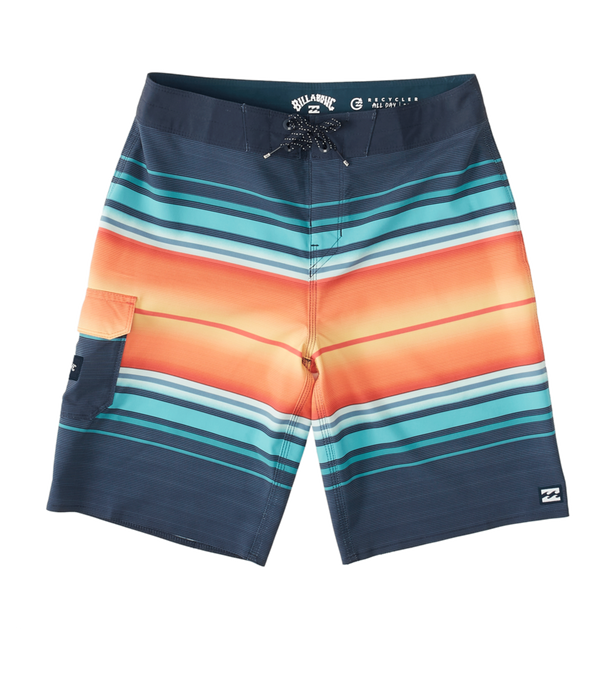 Billabong Boy's All Day Stripe Pro Boardshorts-Navy